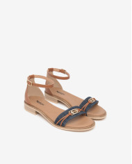 SANDALI NEROGIARDINI DONNA T.TINTO JEANS 9 ARMENIA COGNAC TR BEVAGNA 592 BEIGE E615898D/214 