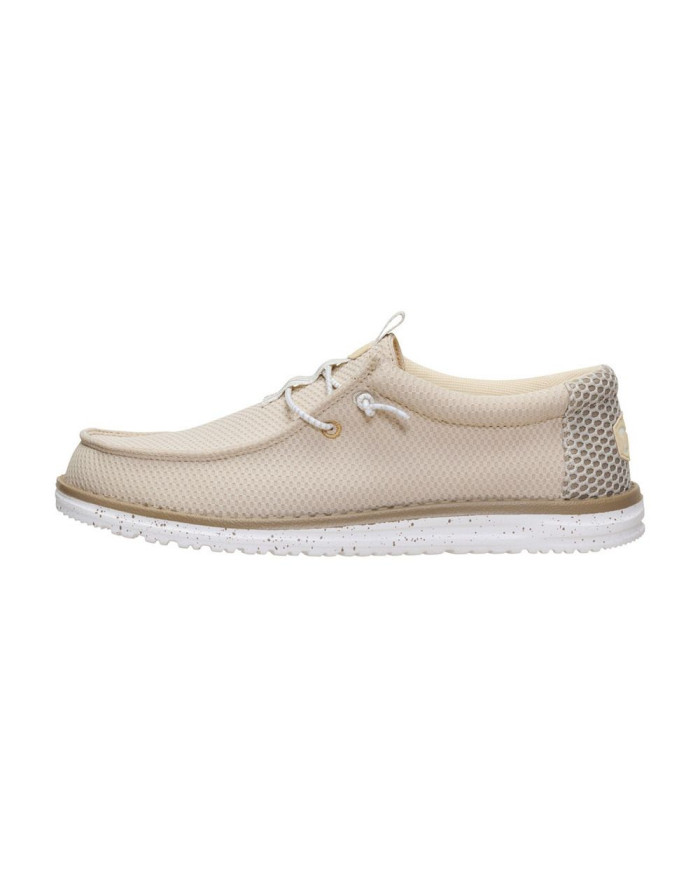 Mocassino Hey Dude Uomo Wally Mesh Malt Beige