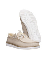 Mocassino Hey Dude Uomo Wally Mesh Malt Beige