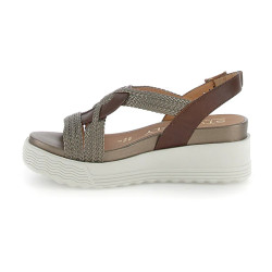 SANDALO CON ZEPPA STONEGLY DONNA PARKY 24 WEAVED/LTH 220895 CGZ