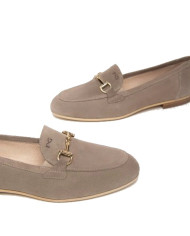 MOCASSINO DONNA NEROGIARDINI VELOUR CRETA TR CARRARA E318213D/451