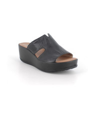 SANDALI CON ZEPPA IGI&CO DONNA CAPRA TAMPONATA NERO 1161900