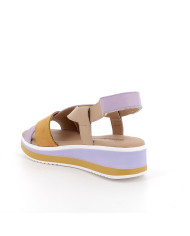 SANDALO CON ZEPPA IGI&CO DONNA PELLE SINTETICA ORCHIEDEA/BEIGE 5685322