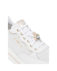 SNEAKERS NEROGIARDINI DONNA SKIPPER BIANCO SKIPPER BIANCO NAPPA LUX CELESTE 21 T.BRILL E615202D/707
