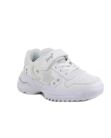 SNEAKERS PRIMIGI BAMBINA NAPPA PU  BIANCO 1467000      