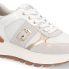 SNEAKERS LIU JO DONNA AMAZING 43 BIS - SNEAKER COW SUEDE/MESH WHITE BA6031PX02701111