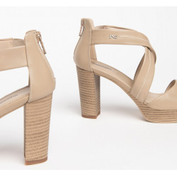 SANDALI NEROGIARDINI DONNA TAMIGI SABBIA TPU LICIA PLATO' E307500D/410