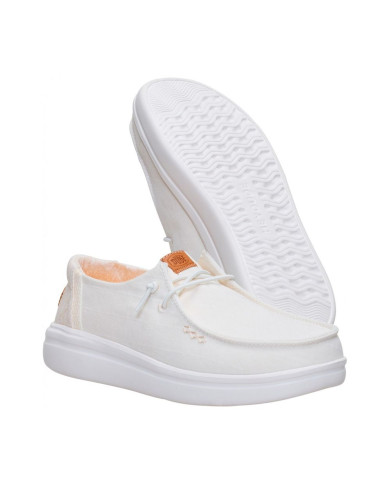 Mocassino Hey Dude Wendy Rise donna Bianco