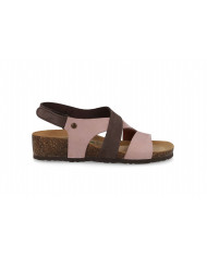 SANDALO BIONATURA DONNA 12A2390 IMB NBK ROSA POLV/T.MORO 12A2390-I-NBRPTM