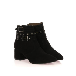 TRONCHETTO NEROGIARDINI DONNA CAPRA SCAMOSCIATO NERO A90944DE/100