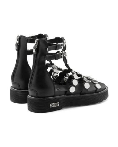 SANDALO CULT DONNA ZIGGY 4771 SANDAL W LEATHER BLACK/STUDS CLW477100