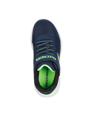 SNEAKERS SKECHERS BAMBINO BOUNDER - TREKZIC BLU NAVY / LIME 403908L NVLM