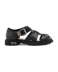 SANDALO CULT DONNA SABBATH 4711 LOW W LEATHER BLACK CLW471100