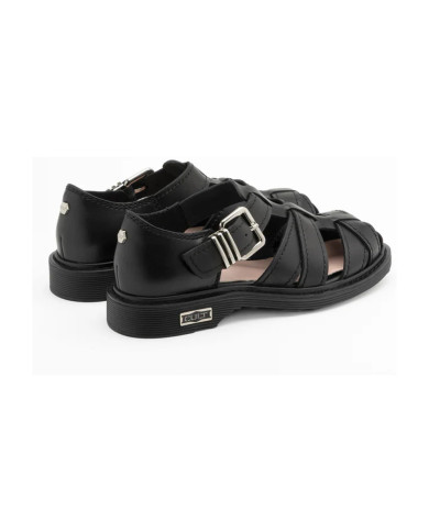 SANDALO CULT DONNA SABBATH 4711 LOW W LEATHER BLACK CLW471100
