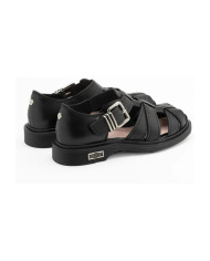 SANDALO CULT DONNA SABBATH 4711 LOW W LEATHER BLACK CLW471100