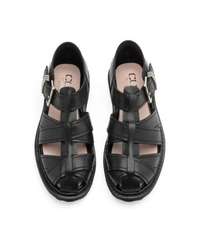 SANDALO CULT DONNA SABBATH 4711 LOW W LEATHER BLACK CLW471100