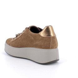 SNEAKERS CON ZEPPA IGI&CO DONNA SCAM.SUPER10/12 COGNAC 8671244