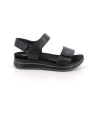 SANDALI CON ZEPPA IGI&CO DONNA NAPPA SOFT NERO  CON STRAP 1174855    