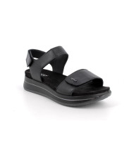 SANDALI CON ZEPPA IGI&CO DONNA NAPPA SOFT NERO  CON STRAP 1174855    