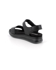 SANDALI CON ZEPPA IGI&CO DONNA NAPPA SOFT NERO  CON STRAP 1174855    