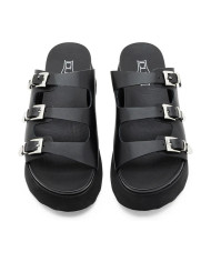SANDALI CON SEPPA CULT DONNA JANIS 4739 SANDAL W LEATHER BLACK CLW473900 
