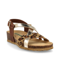 SANDALO CON ZEPPA BIONATURA DONNA 12 A 2495 IMB NABUK