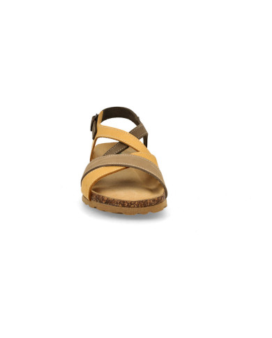 SANDALO CON ZEPPA BIONATURA DONNA 12 A 2495 IMB NABUK M2604