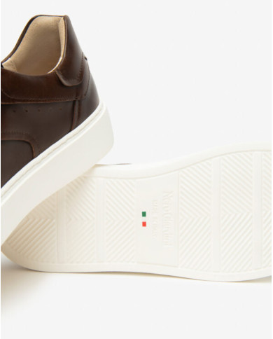 SNEAKERS NEROGIARDINI UOMO DELAVATO BEIGE EVA RODERO BIANCO E601150U/412