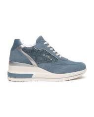 SNEAKERS NEROGIARDINI DONNA VELOUR AVIO T.LINO LUREX 06 AVIO OXIGEN GRIGIO SAUVAGE JEANS E615230D/203