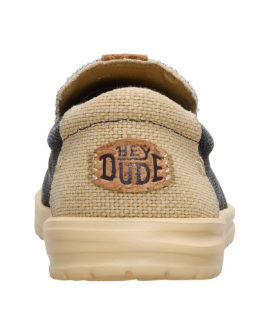 MOCASSINO HEY DUDE UOMO MIKKA BRAIDED BLACK/BOULDER TAN HD.40124 0RR