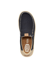MOCASSINO HEY DUDE UOMO MIKKA BRAIDED BLACK/BOULDER TAN HD.40124 0RR