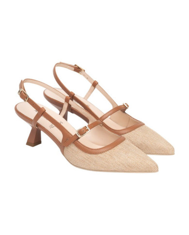 DECOLLETE' NEROGIARDINI DONNA T.PAGLIA FRESH 01/S  ARMENIA COGNAC TPU CLETO NATURALE E615471D/420