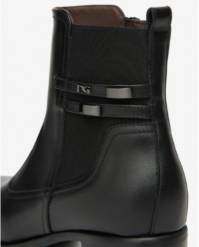 STIVALETTO NEROGIARDINI DONNA GUANTO NERO ELASTICO NERO TR BRESCIA 894 NEROTACCO 4CM  I513840D/1000