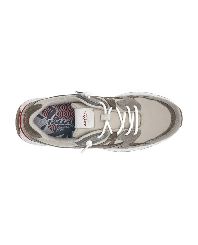 SNEAKERS LOTTO UOMO TOKYO SHINJUKU LEGGENDA LIGHT GRAY/WARM GRAY 4U/SEPIA LT BROWN 223841 EKL
