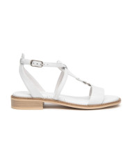 SANDALO NEROGIARDINI DONNA LOIRA BIANCO TR BEVAGNA 592 BEIGE E615895D/707