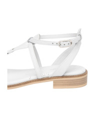 SANDALO NEROGIARDINI DONNA LOIRA BIANCO TR BEVAGNA 592 BEIGE E615895D/707
