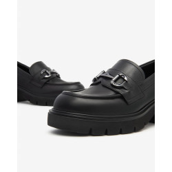 MOCASSINO NEROGIARDINI DONNA GUANTO NERO EVA URBANA NERO TACCO 6CM I513980D/100