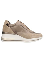 SNEAKERS CON ZEPPA NEROGIARDINI DONNA AROLD COL.ARGILLA BAGOYA BROWN TAMIGI COL.TORBA T.CROM I514130D/501