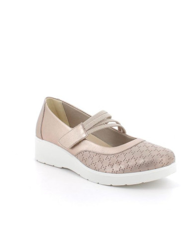 DECOLLETE' ENVAL SOFT DONNA  FIO.BOT.OM/S.A CHAMPAGNE CON ZEPPA 1253922