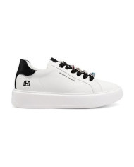 SNEAKERS QUEEN HELENA PLATFORM CON DETTAGLI GIOIELLO X34-1 WHITE BLACK