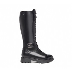 STIVALI ANFIBI NEROGIARDINI DONNA IN PELLE NERO OFENA I309063D/100