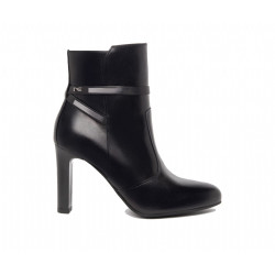 TRONCHETTI NEROGIARDINI DONNA IN PELLE NERO TACCO 9 CM I308742DE/100