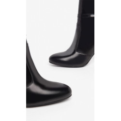 TRONCHETTI NEROGIARDINI DONNA IN PELLE NERO TACCO 9 CM I308742DE/100