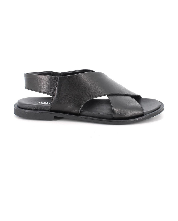 SANDALI IGI&CO DONNA VIT. CRUST NERO CON ELASTICO 1184700    