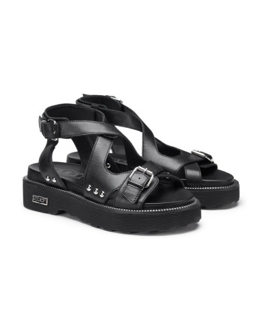 SANDALO CULT DONNA ZIGGY 4472 SANDAL W LEATHER BLACK CLW447200