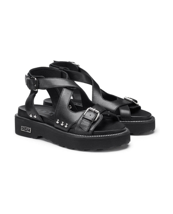 SANDALO CULT DONNA ZIGGY 4472 SANDAL W LEATHER BLACK CLW447200