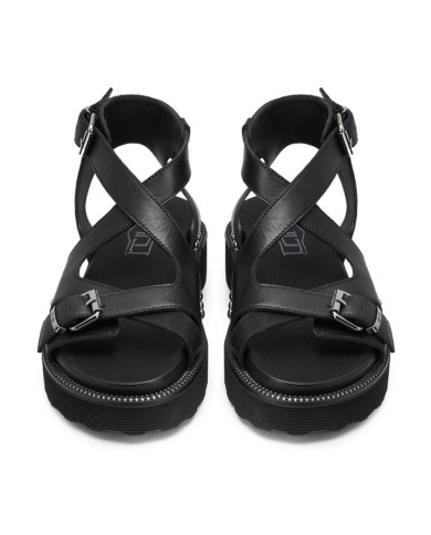 SANDALO CULT DONNA ZIGGY 4472 SANDAL W LEATHER BLACK CLW447200