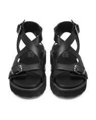 SANDALO CULT DONNA ZIGGY 4472 SANDAL W LEATHER BLACK CLW447200