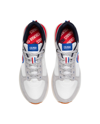 SNEAKERS COLMAR UOMO TRAVIS ORIGINALS WHITE-RED-NAVY TRAVIS O  014