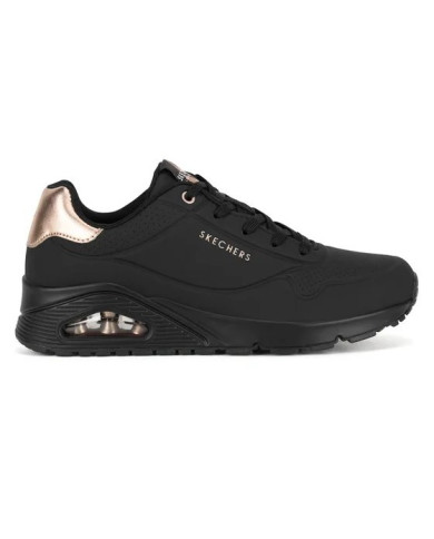 SNEAKERS SKECHERS UOMO UNO - GOLDEN AIR BLACK 177094 NAT